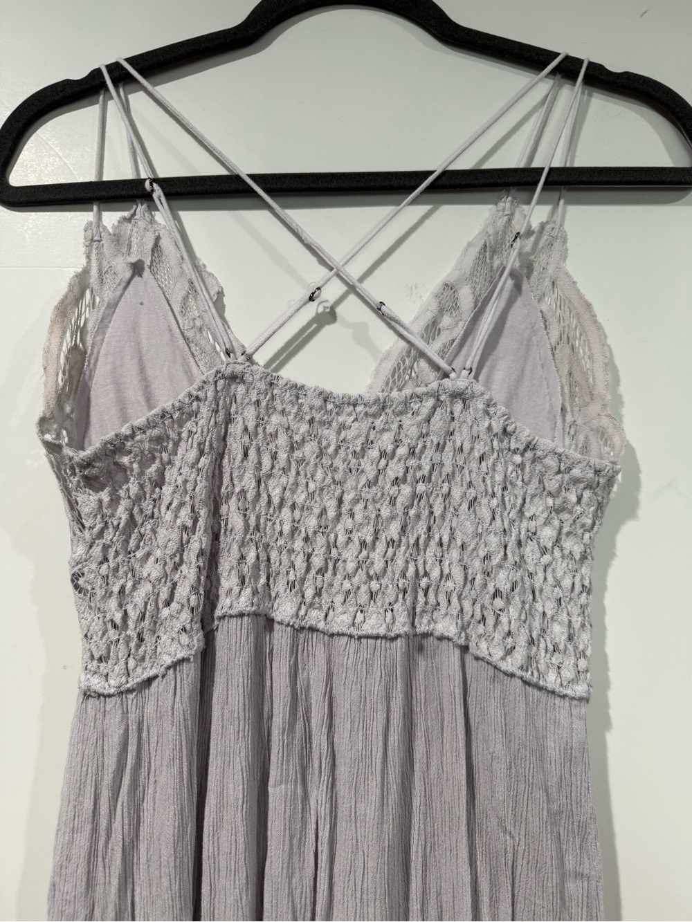 Free People Light Gray Lace Bodice Maxi Dress - Picture 2 of 3